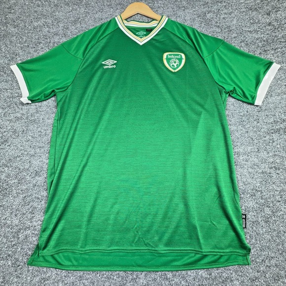 Umbro Ireland National Team Home Football Soccer Jersey 2020-2021 Mens 2XL Green - Picture 1 of 9